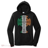 Irish Celtic Cross Christ Celtic Knot Ireland Flag Shamrock Women's Hoodie thumb 0