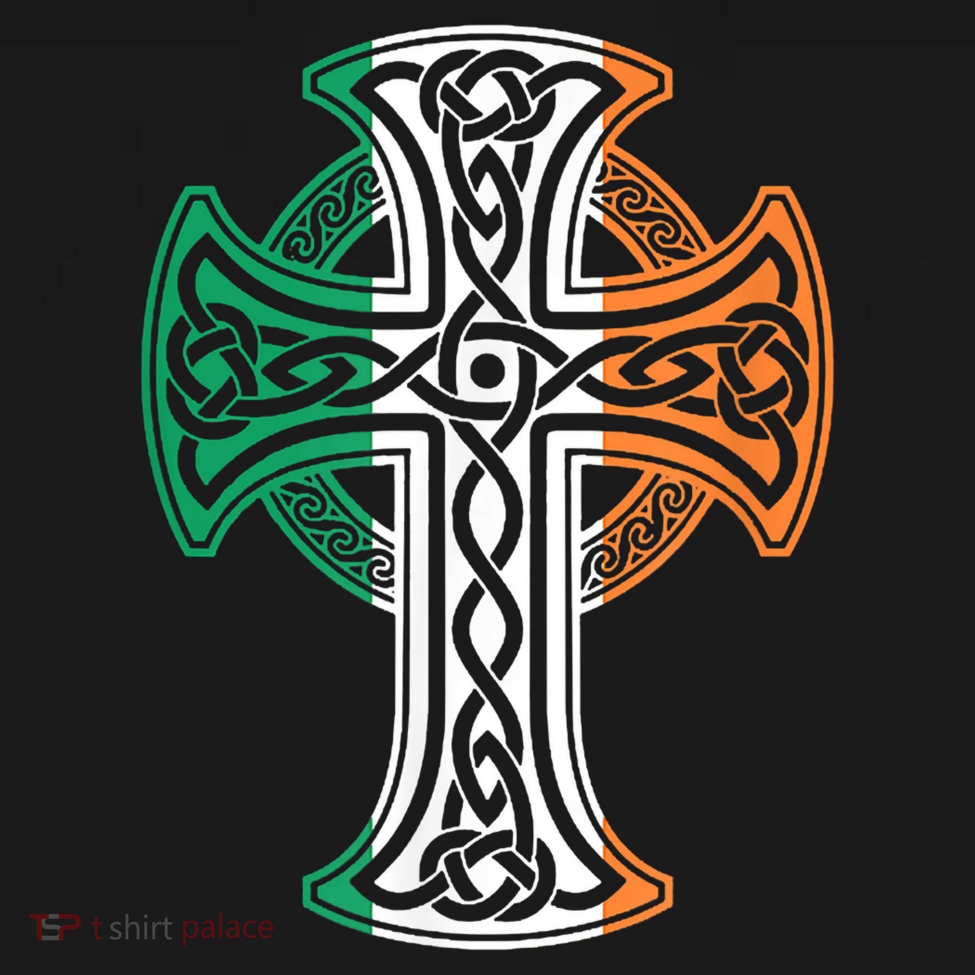 Irish Celtic Cross Christ Celtic Knot Ireland Flag Shamrock Women's Hoodie