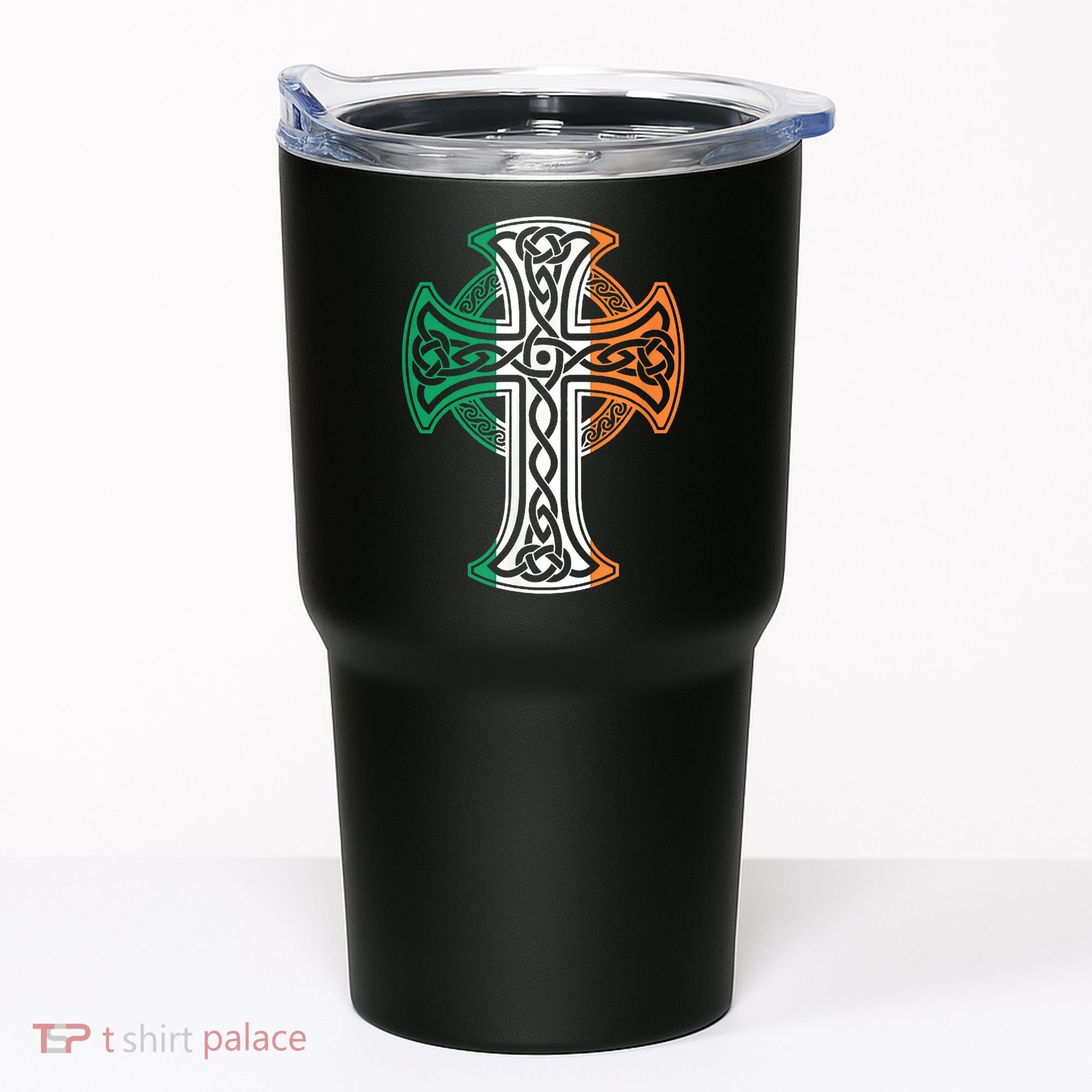 Irish Celtic Cross Christ Celtic Knot Ireland Flag Shamrock Tumbler