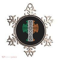 Irish Celtic Cross Christ Celtic Knot Ireland Flag Shamrock Ornament thumb 0