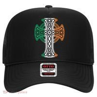 Irish Celtic Cross Christ Celtic Knot Ireland Flag Shamrock Hat thumb 0