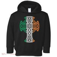 Irish Celtic Cross Christ Celtic Knot Ireland Flag Shamrock Toddler Hoodie thumb 0