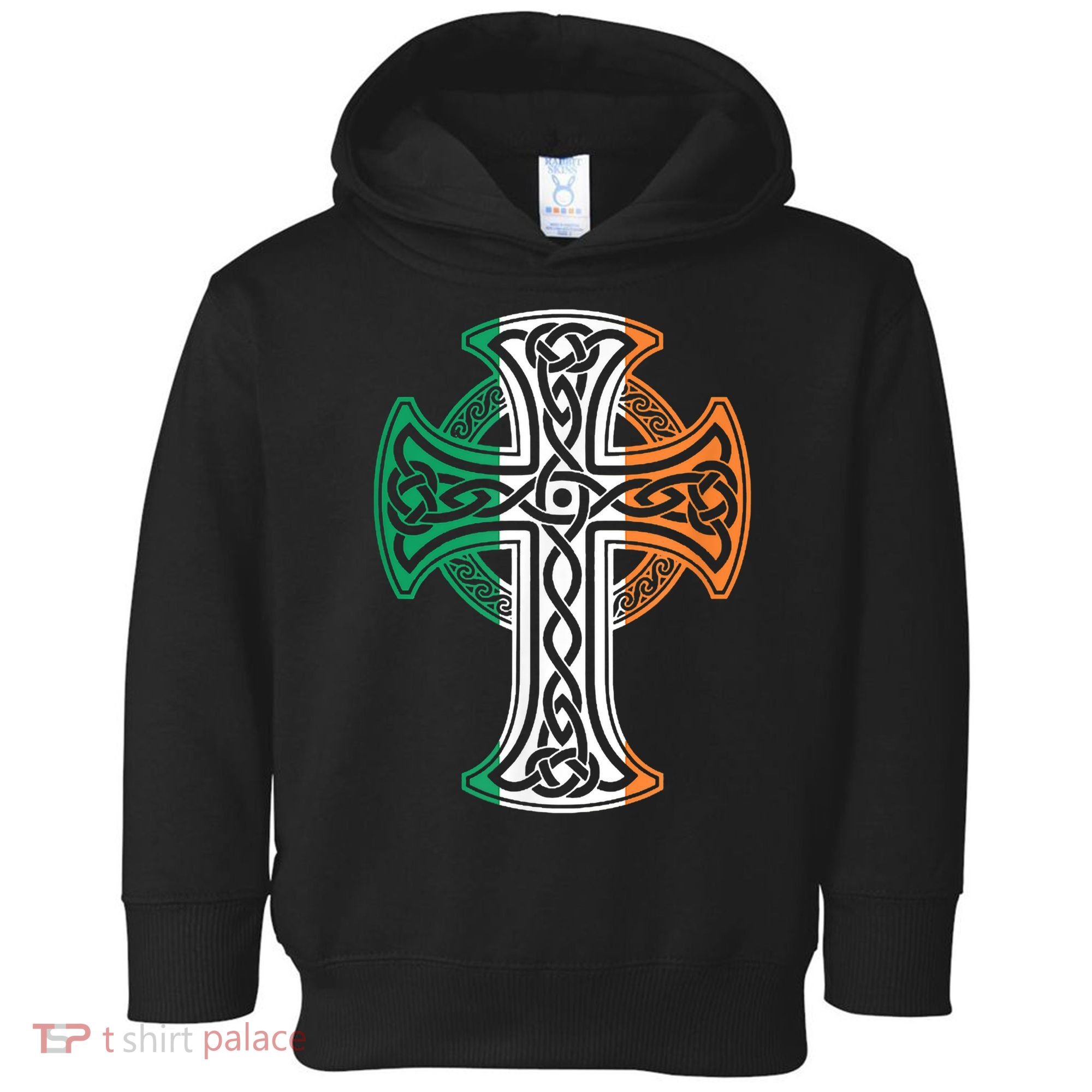 Irish Celtic Cross Christ Celtic Knot Ireland Flag Shamrock Toddler Hoodie