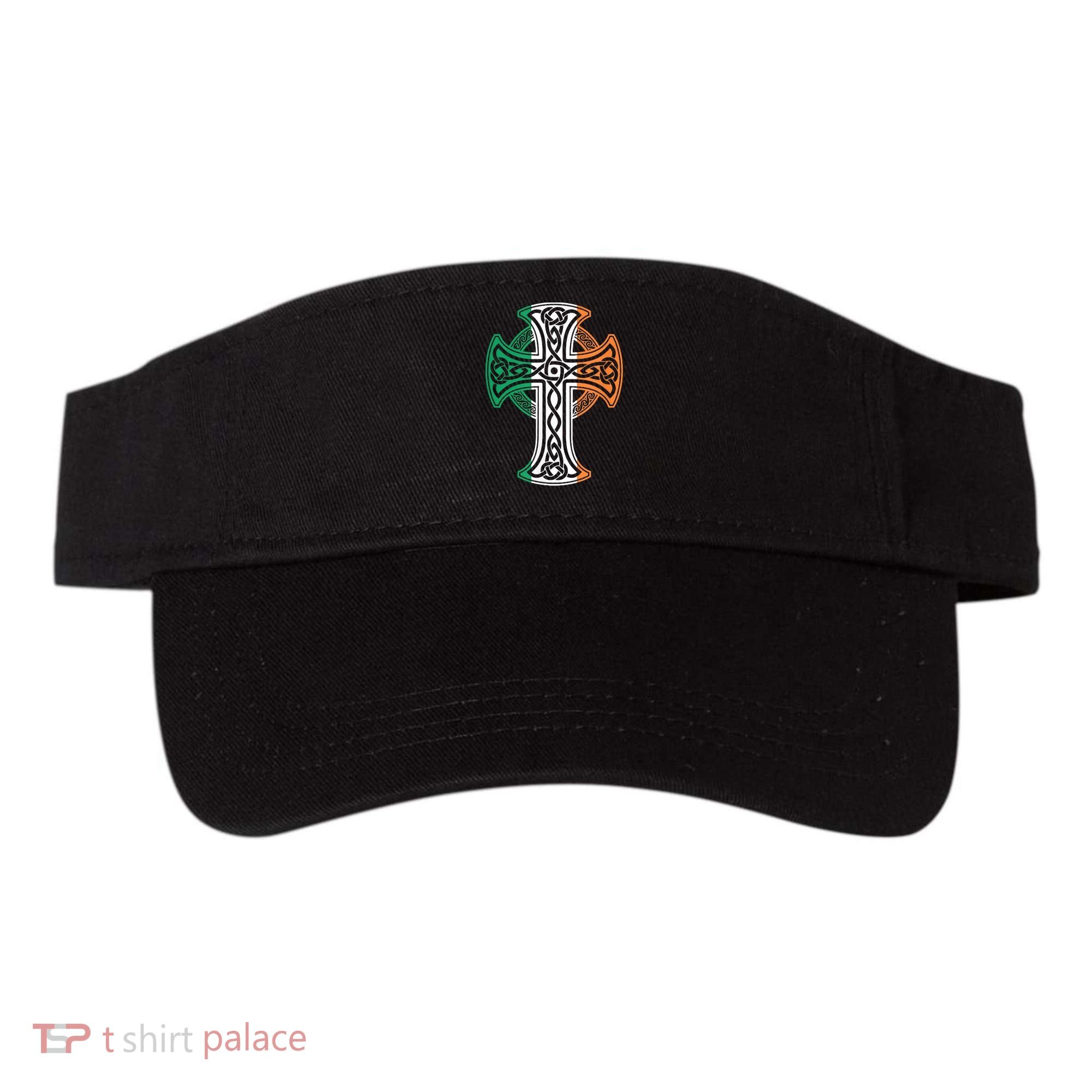 Irish Celtic Cross Christ Celtic Knot Ireland Flag Shamrock Visor