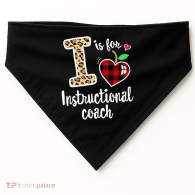 Instructional Coach Crew Back To School Matching Group Cute Gift USA-Made Doggie Bandana
