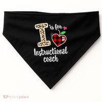 Instructional Coach Crew Back To School Matching Group Cute Gift USA-Made Doggie Bandana thumb 0