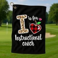 Instructional Coach Crew Back To School Matching Group Cute Gift Golf Towel thumb 1