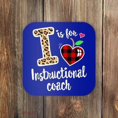 Instructional Coach Crew Back To School Matching Group Cute Gift Coaster