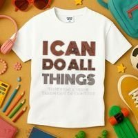 I Can Do All Things Through A Verse Taken Out Of Context Kids T-Shirt thumb 3