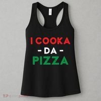 I Cooka Da Pizza Funny Italian Food Meme Italian Slang Cook Women's Tank Top thumb 3