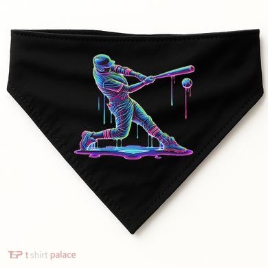 Ice Cream Drip Baseball Bat Baseball Player USA-Made Doggie Bandana
