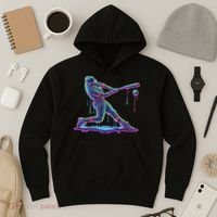 Ice Cream Drip Baseball Bat Baseball Player Hoodie thumb 3
