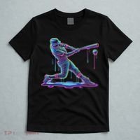 Ice Cream Drip Baseball Bat Baseball Player T-Shirt thumb 5