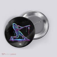 Ice Cream Drip Baseball Bat Baseball Player Button thumb 0