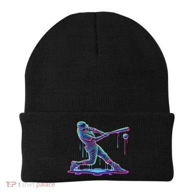 Ice Cream Drip Baseball Bat Baseball Player Beanie