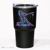 Ice Cream Drip Baseball Bat Baseball Player Tumbler thumb 0