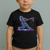 Ice Cream Drip Baseball Bat Baseball Player Toddler T-Shirt thumb 2