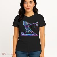 Ice Cream Drip Baseball Bat Baseball Player Women's T-Shirt thumb 4
