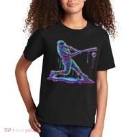Ice Cream Drip Baseball Bat Baseball Player Kids T-Shirt thumb 2