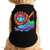 Ice Cream Drip Baseball Stuff Baseball Dripping For Doggie Tank thumb 0