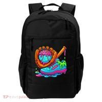 Ice Cream Drip Baseball Stuff Baseball Dripping For Backpack thumb 0