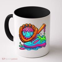 Ice Cream Drip Baseball Stuff Baseball Dripping For Coffee Mug thumb 0