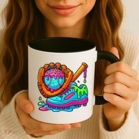 Ice Cream Drip Baseball Stuff Baseball Dripping For Coffee Mug thumb 3