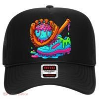 Ice Cream Drip Baseball Stuff Baseball Dripping For Hat thumb 0