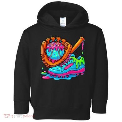Ice Cream Drip Baseball Stuff Baseball Dripping For Toddler Hoodie