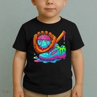 Ice Cream Drip Baseball Stuff Baseball Dripping For Toddler T-Shirt thumb 2