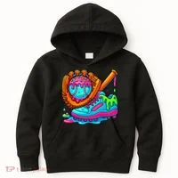 Ice Cream Drip Baseball Stuff Baseball Dripping For Kids Hoodie thumb 0