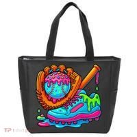 Ice Cream Drip Baseball Stuff Baseball Dripping For Tote Bag thumb 0