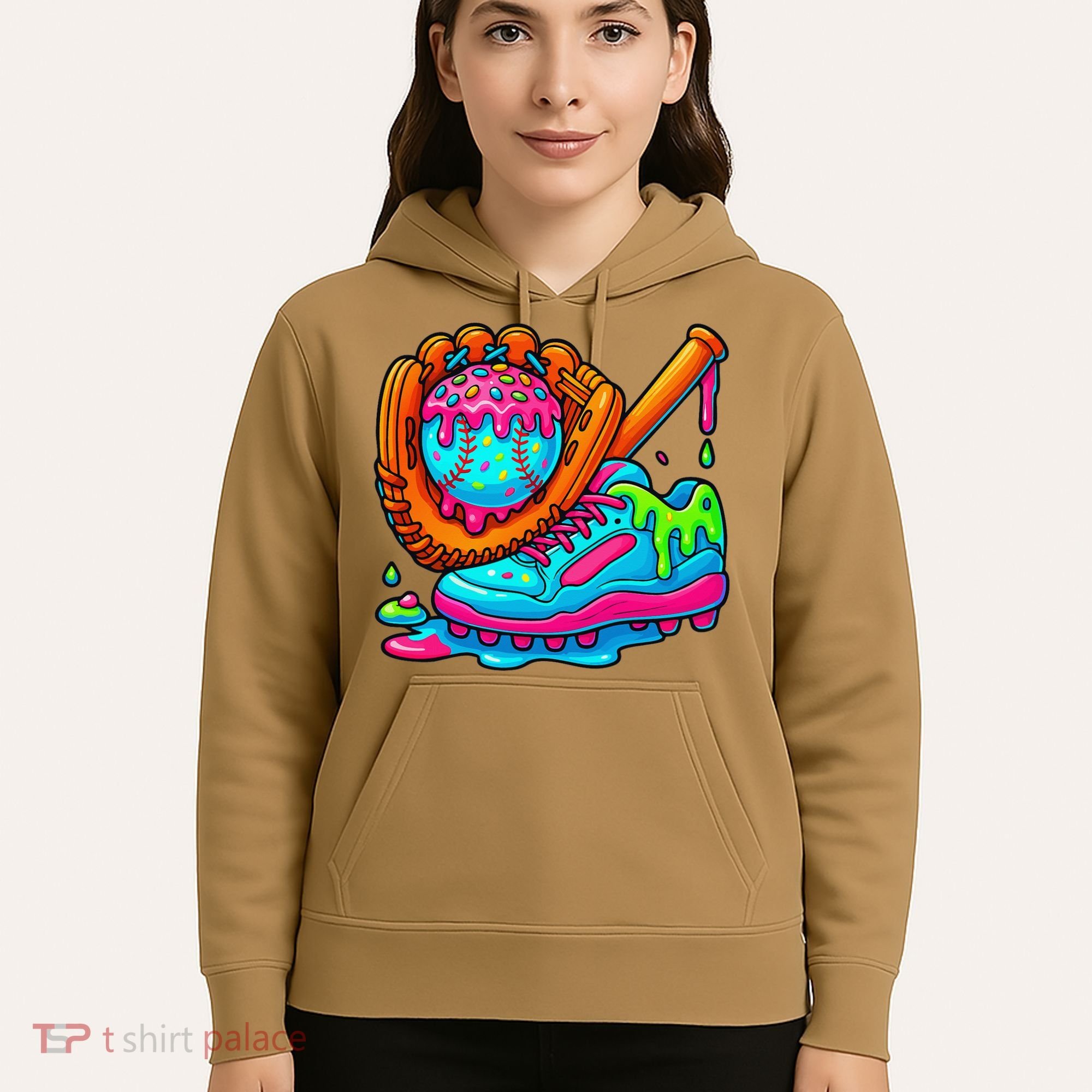 Ice Cream Drip Baseball Stuff Baseball Dripping For Hoodie