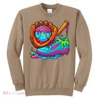 Ice Cream Drip Baseball Stuff Baseball Dripping For Sweatshirt thumb 0
