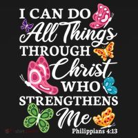 I Can Do All Things Through Christ Who Strengthens Me Bible Great Gift Women's Hoodie thumb 2