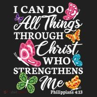 I Can Do All Things Through Christ Who Strengthens Me Bible Great Gift Hat thumb 2