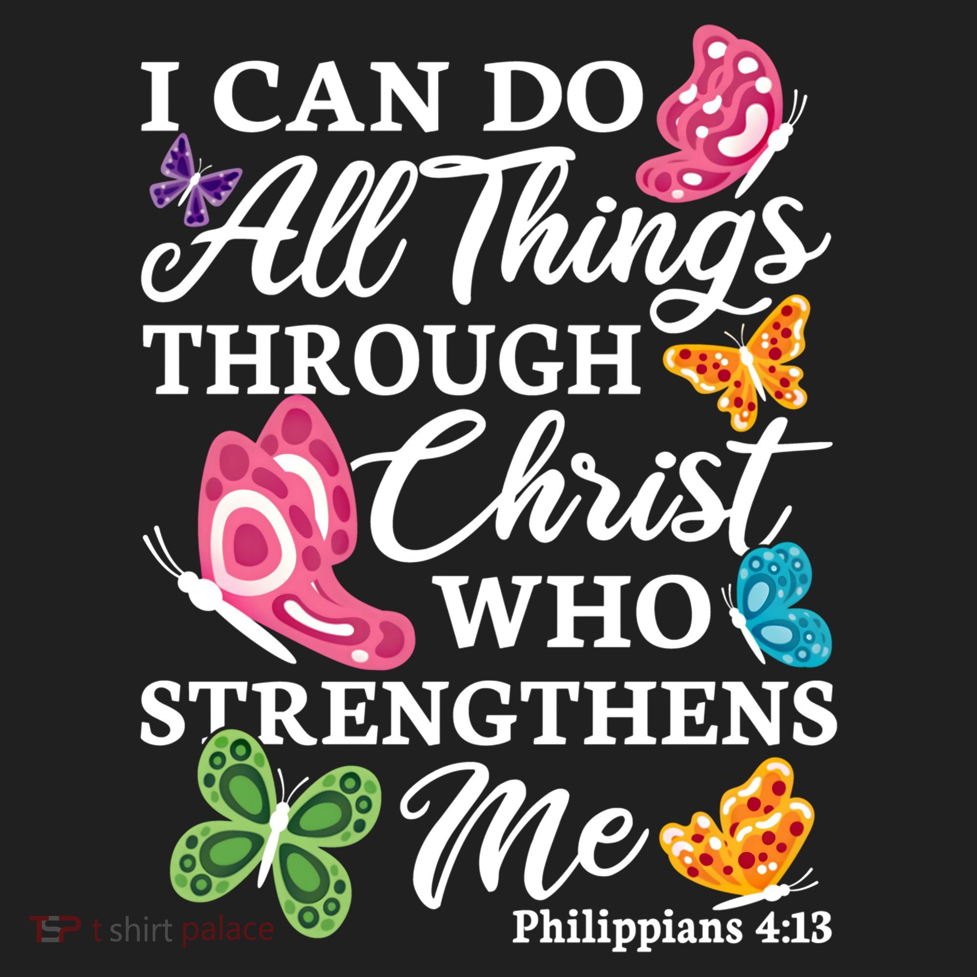 I Can Do All Things Through Christ Who Strengthens Me Bible Great Gift Golf Towel