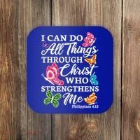 I Can Do All Things Through Christ Who Strengthens Me Bible Great Gift Coaster thumb 0