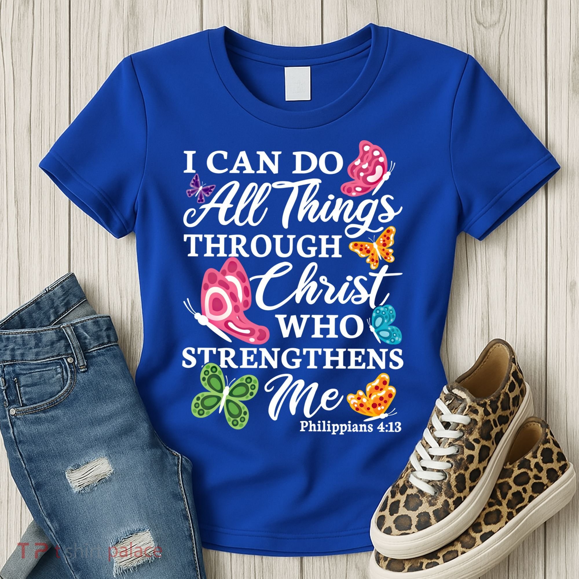 I Can Do All Things Through Christ Who Strengthens Me Bible Great Gift Women's T-Shirt