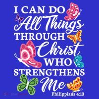 I Can Do All Things Through Christ Who Strengthens Me Bible Great Gift Kids Sweatshirt thumb 2