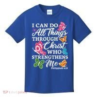 I Can Do All Things Through Christ Who Strengthens Me Bible Great Gift Kids T-Shirt thumb 0