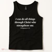 I Can Do All Things Through Christ Bible Quote Tank Top thumb 2