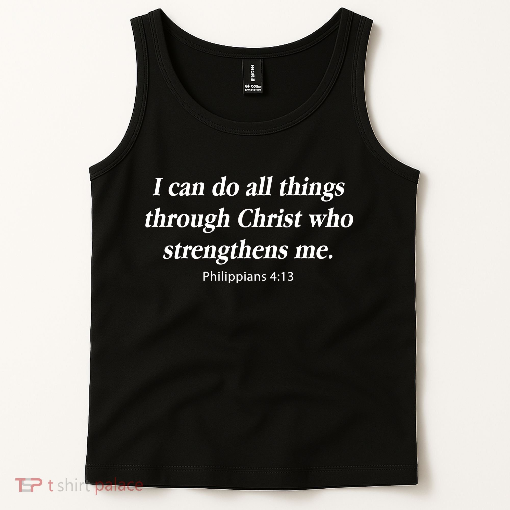 I Can Do All Things Through Christ Bible Quote Tank Top