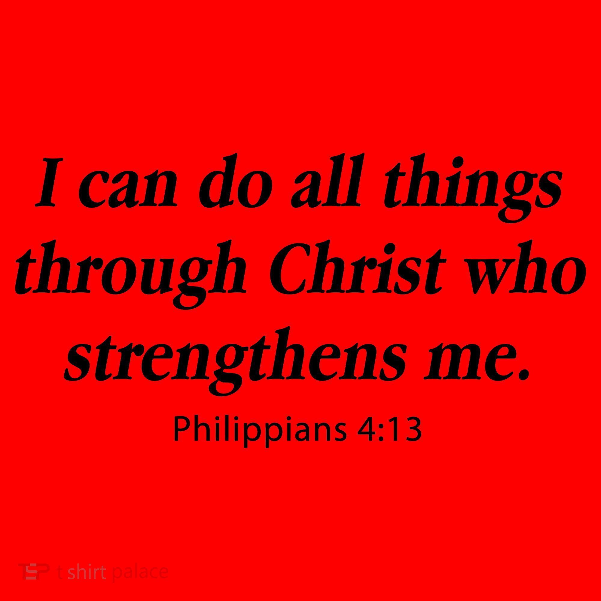 I Can Do All Things Through Christ Bible Quote Santa Hat