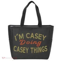 I'm Casey Doing Casey Things Funny Saying Gift Tote Bag thumb 0
