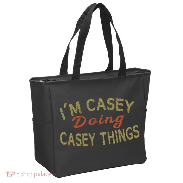 I'm Casey Doing Casey Things Funny Saying Gift Tote Bag