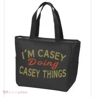 I'm Casey Doing Casey Things Funny Saying Gift Tote Bag thumb 3