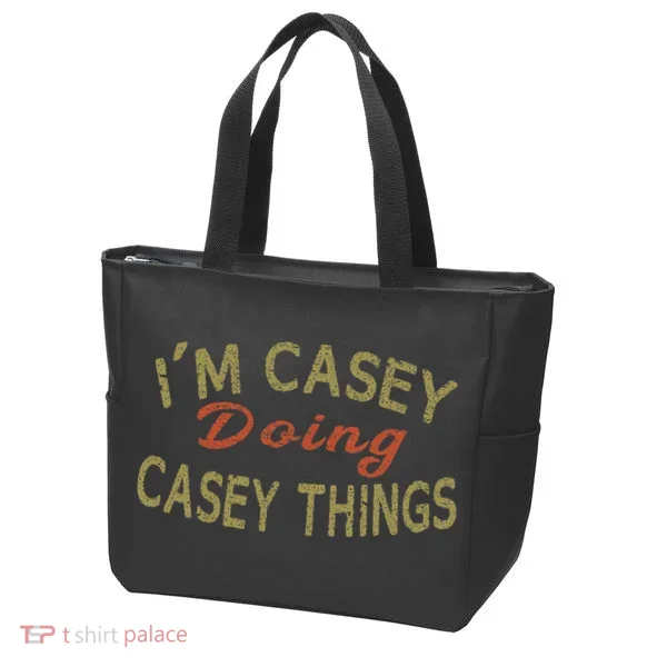 I'm Casey Doing Casey Things Funny Saying Gift Tote Bag