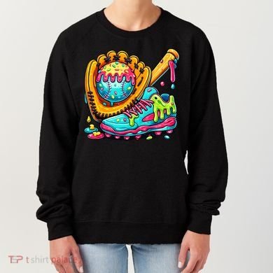 Ice Cream Drip Baseball Stuff Women's Sweatshirt
