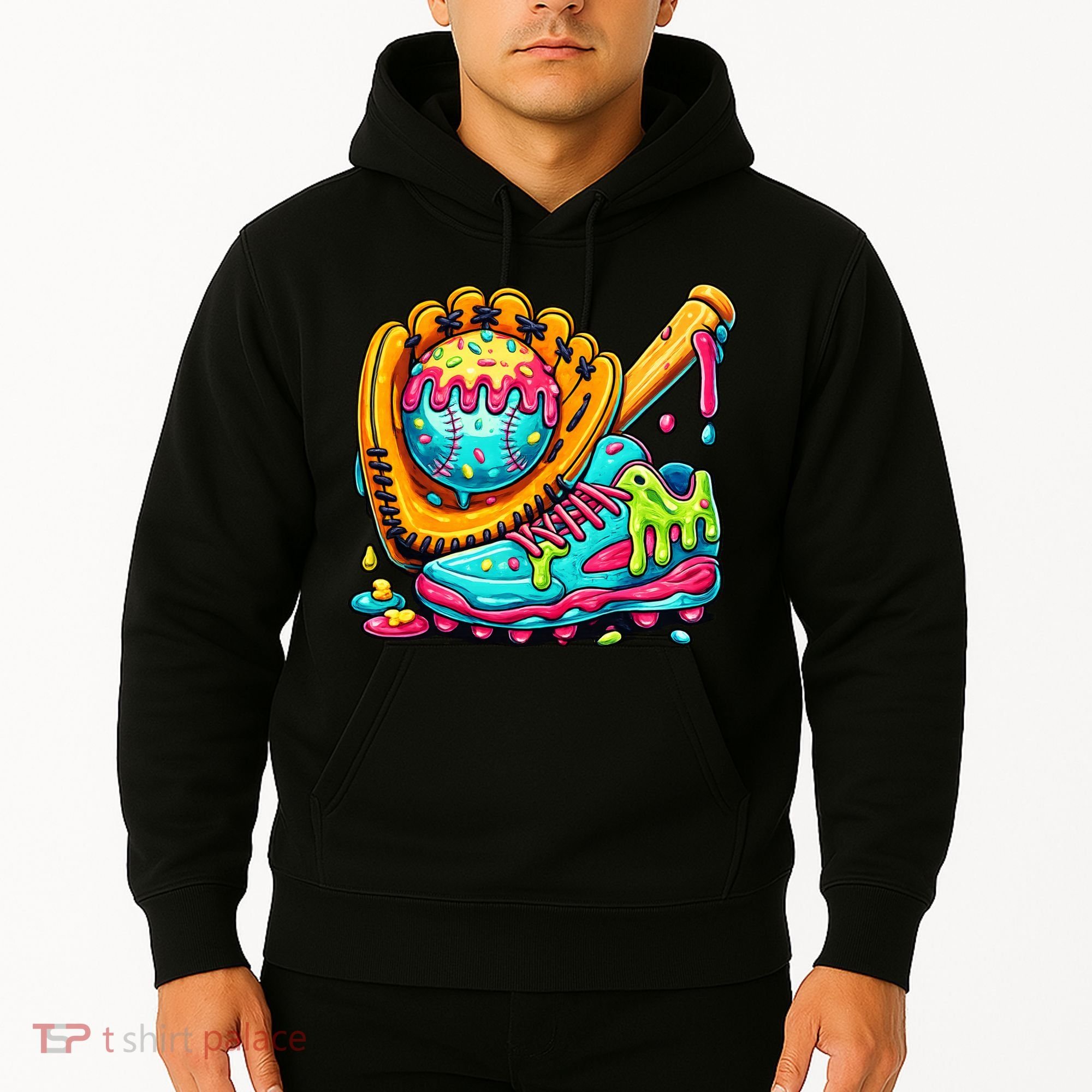Ice Cream Drip Baseball Stuff Hoodie